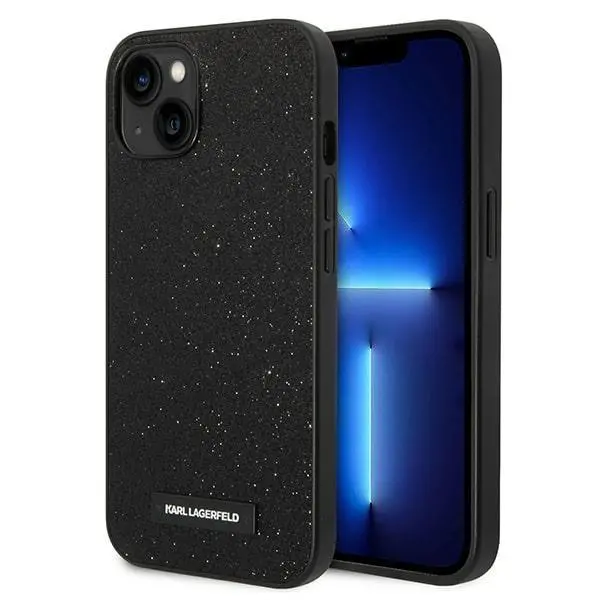 Etui Karl Lagerfeld Glitter Plaque Logo KLHCP14MG2ELK do iPhone 14 Plus