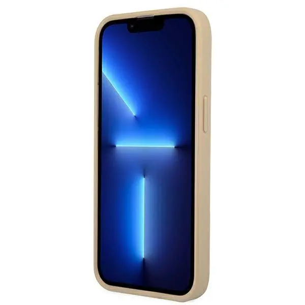 Etui Guess Saffiano Triangle Logo GUHCP13SPSATLE do iPhone 13 mini