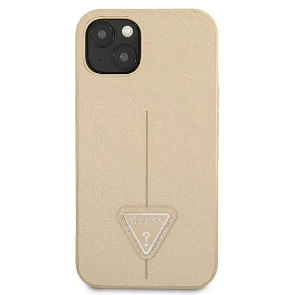 Etui Guess Saffiano Triangle Logo GUHCP13SPSATLE do iPhone 13 mini