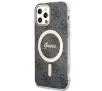 Zestaw Guess GUBPP12MH4EACSK ładowarka indukcyjna + etui 4G Print MagSafe do iPhone 12 Pro