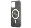 Zestaw Guess GUBPP12MH4EACSK ładowarka indukcyjna + etui 4G Print MagSafe do iPhone 12 Pro