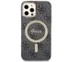 Zestaw Guess GUBPP12MH4EACSK ładowarka indukcyjna + etui 4G Print MagSafe do iPhone 12 Pro