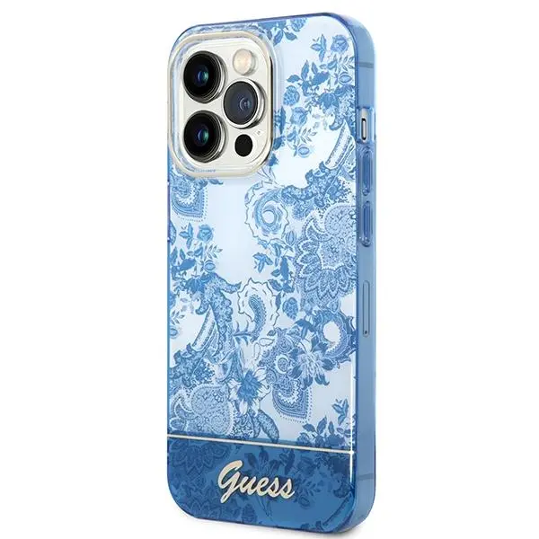 Etui Guess Porcelain Collection GUHCP14XHGPLHB do iPhone 14 Pro Max