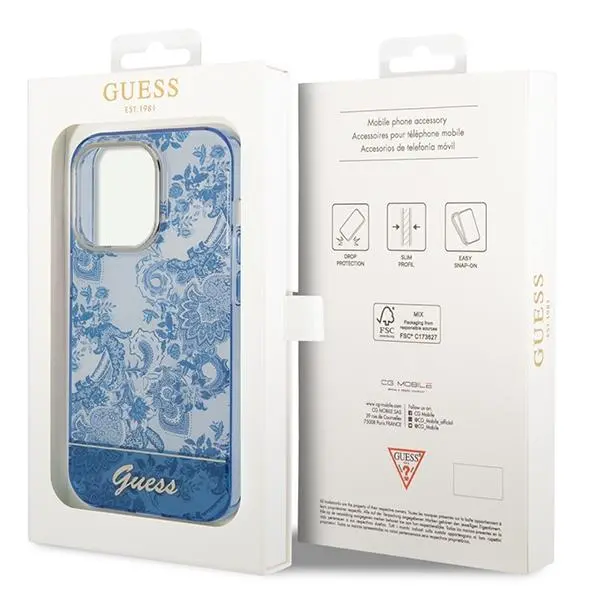 Etui Guess Porcelain Collection GUHCP14XHGPLHB do iPhone 14 Pro Max