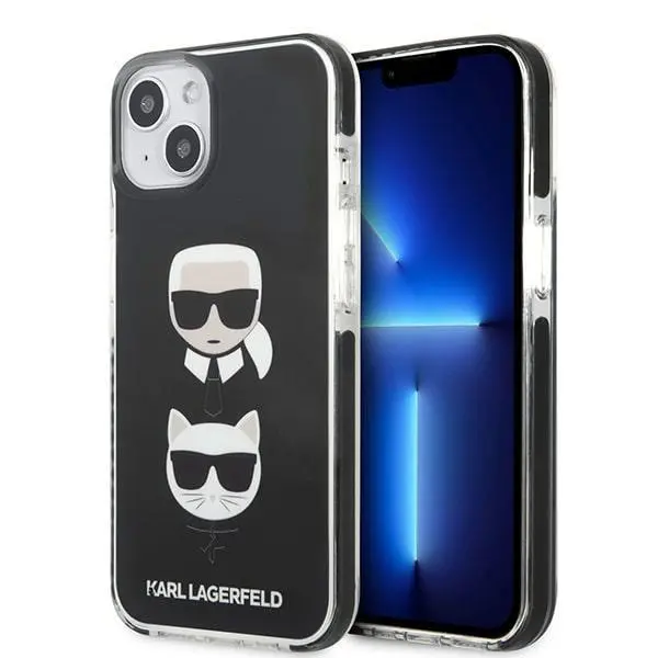 Etui Karl Lagerfeld Karl&Choupette Head KLHCP13STPE2TK do iPhone 13 mini