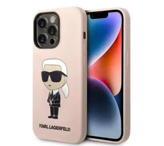 Etui Karl Lagerfeld Silicone Ikonik Magsafe KLHMP14LSNIKBCP do iPhone 14 Pro