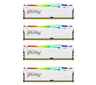 Pamięć RAM Kingston FURY Beast RGB DDR5 64GB (4 x 16GB) 5200 CL40 Biały