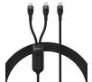 Kabel Baseus FLASH SERIES USB-C 2w1 2USB-C 1,5m Czarny