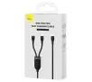 Kabel Baseus FLASH SERIES USB-C 2w1 2USB-C 1,5m Czarny