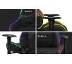 Fotel Huzaro Force 6.2 RGB LED Gamingowy do 130kg Tkanina Czarny