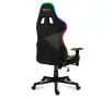 Fotel Huzaro Force 6.2 RGB LED Gamingowy do 130kg Tkanina Czarny