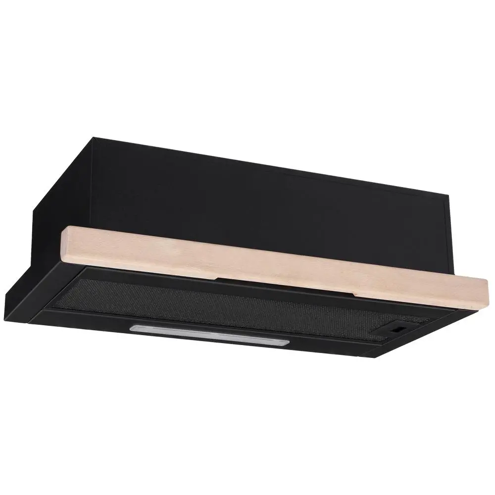 Okap Akpo WK-7 Light Wood Eco 60 Czarny matowy