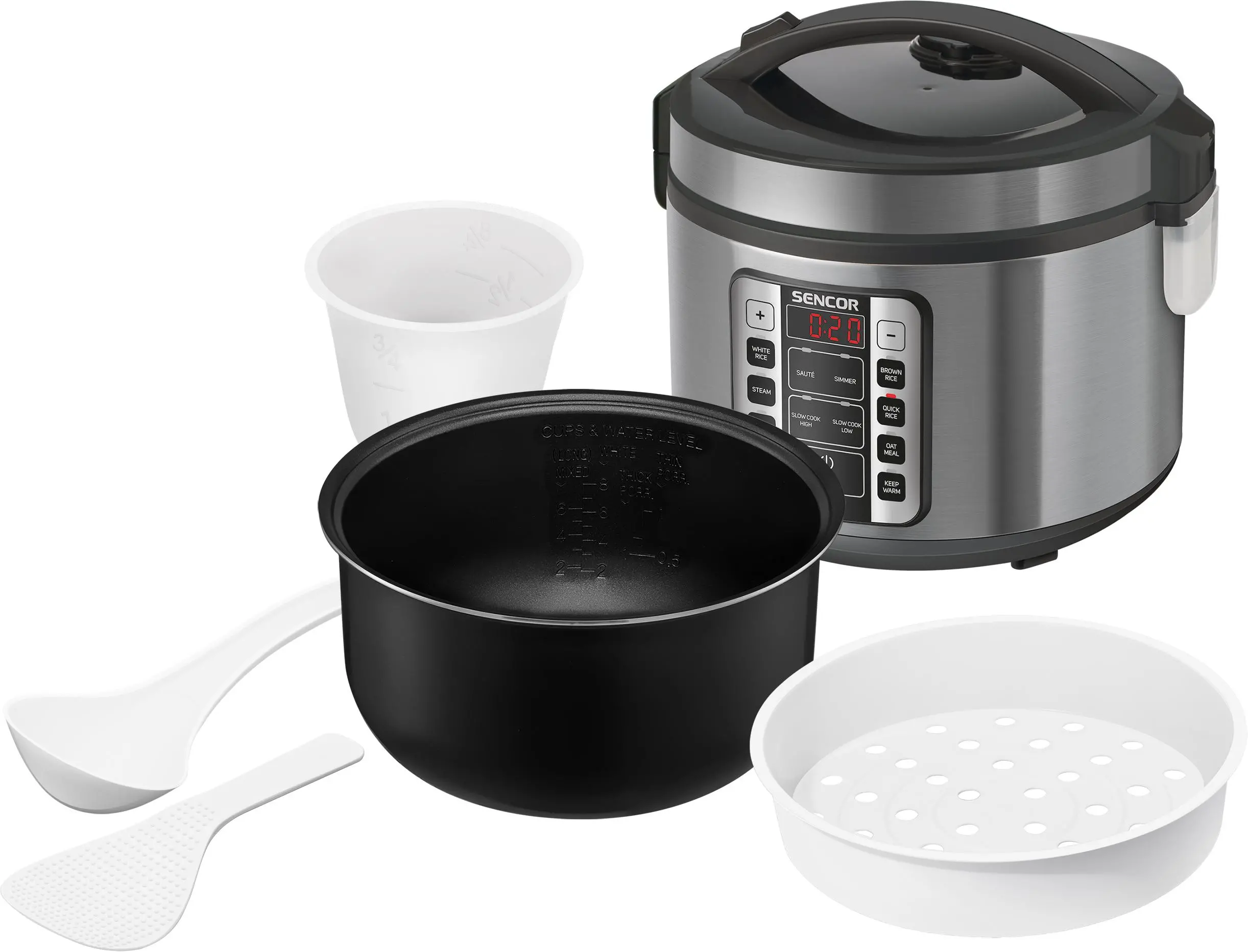Ryżowar Sencor SRM 3151BK Regulacja temperatury 700W 1,5l