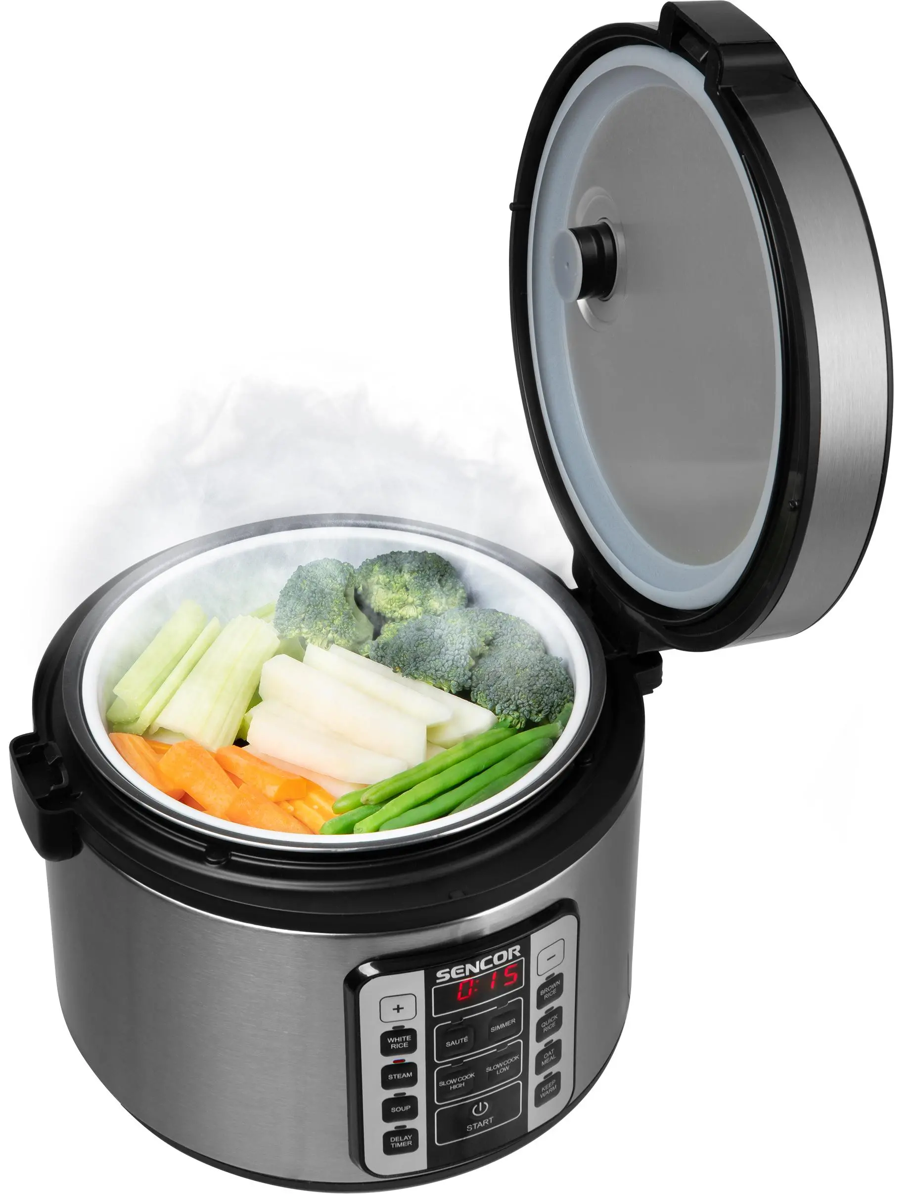 Ryżowar Sencor SRM 3151BK Regulacja temperatury 700W 1,5l
