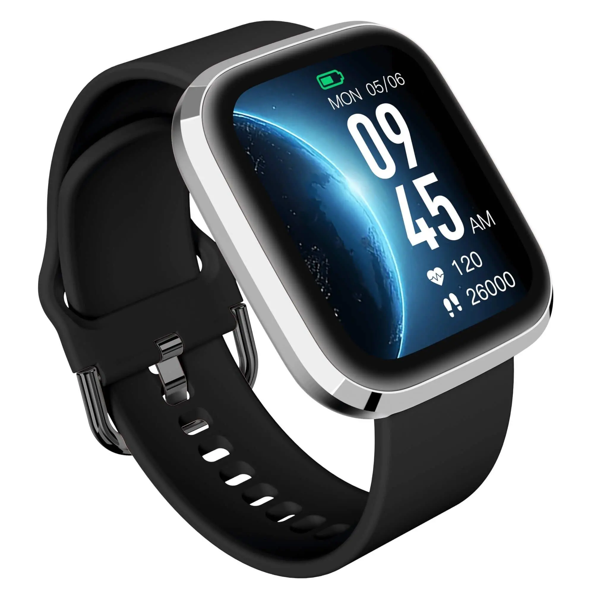Smartwatch Garett GRC Style Silver Black
