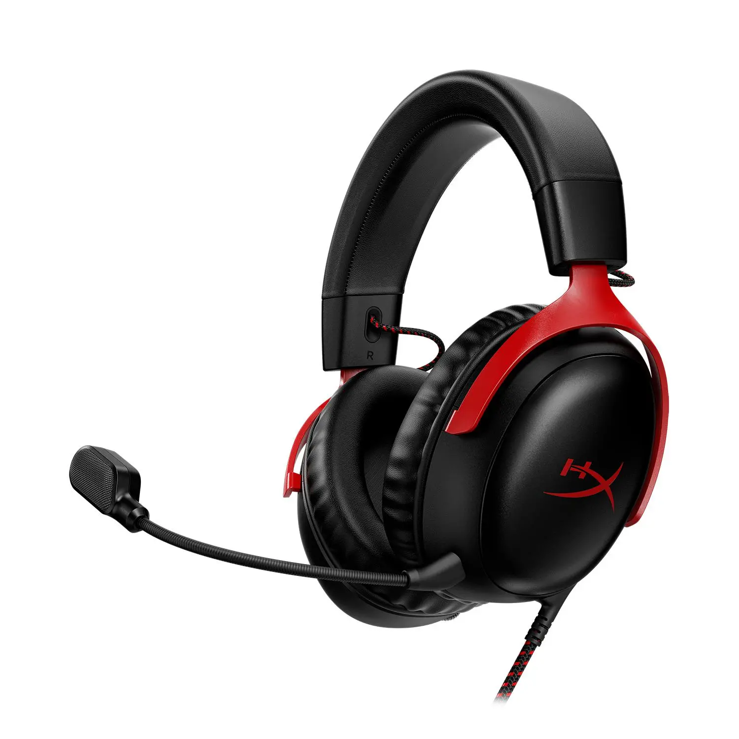 Słuchawki przewodowe z mikrofonem HyperX Cloud III Nauszne Czarno-czerwony