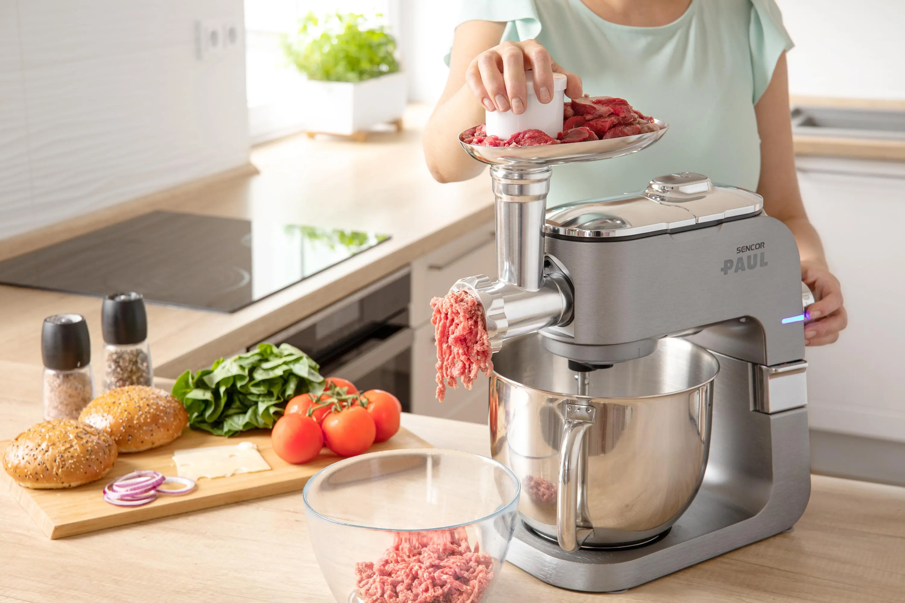 Robot planetarny Sencor STM 7910 1500W Maszynka do mielenia Szatkownica Minirozdrabniacz Blender kielichowy