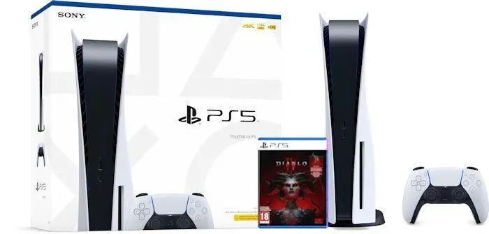 Konsola Sony PlayStation 5 (PS5) z napędem + Diablo IV