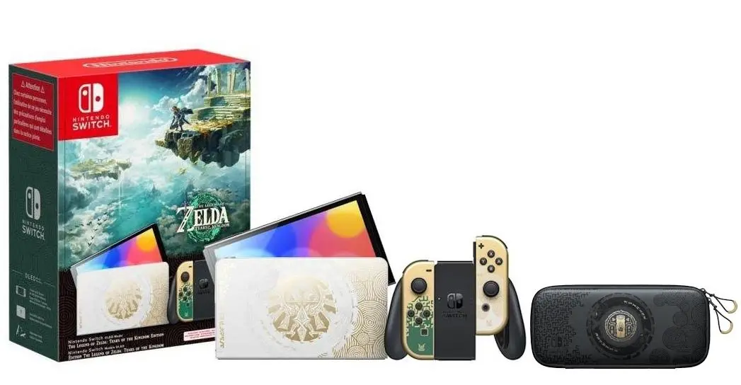 Konsola Nintendo Switch OLED Zelda Edition + Etui Carrying Case