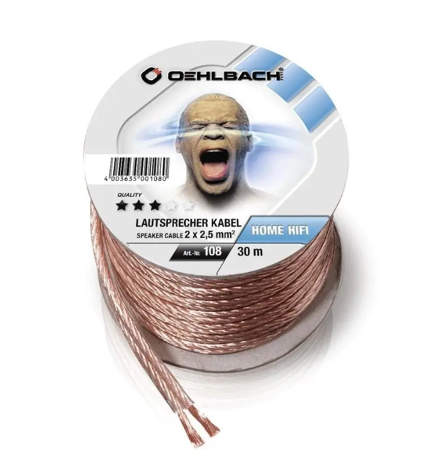 Kabel głośnikowy Oehlbach Speaker Wire SP-25 (108) 2x2,5mm 30m