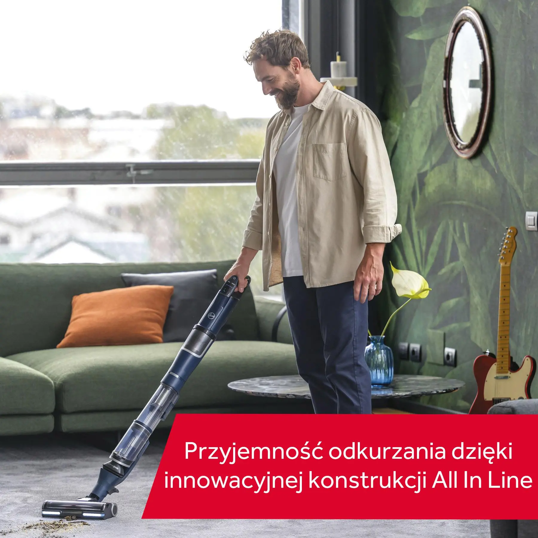 Odkurzacz Hoover HFX Pet HFX20P 011 60min Wymienny akumulator Mini elektroszczotka