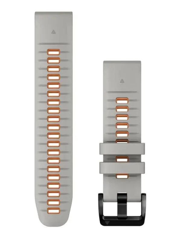 Pasek Garmin QuickFit 22 silikon Szaro-pomarańczowy