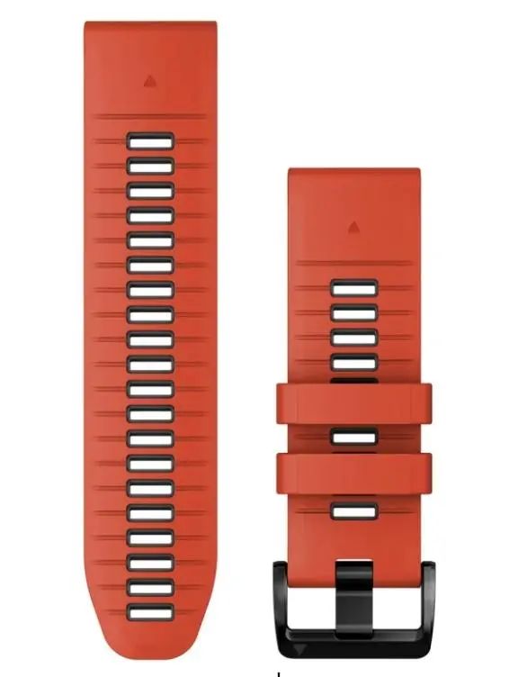 Pasek Garmin QuickFit 26 silikon Czerwono-grafitowy