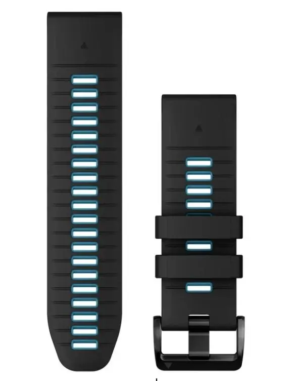 Pasek Garmin QuickFit 26 silikon Czarno-błękitny