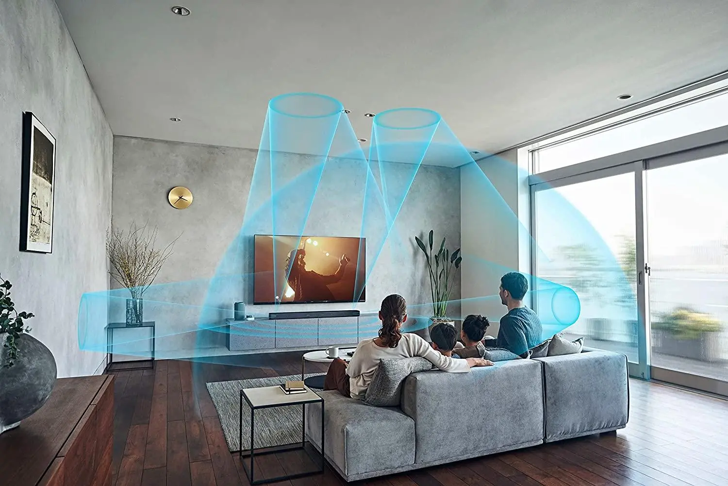 Soundbar Sony HT-A7000 7.1.2 Wi-Fi Bluetooth AirPlay Chromecast Dolby Atmos DTS X + głośniki SA-RS3S