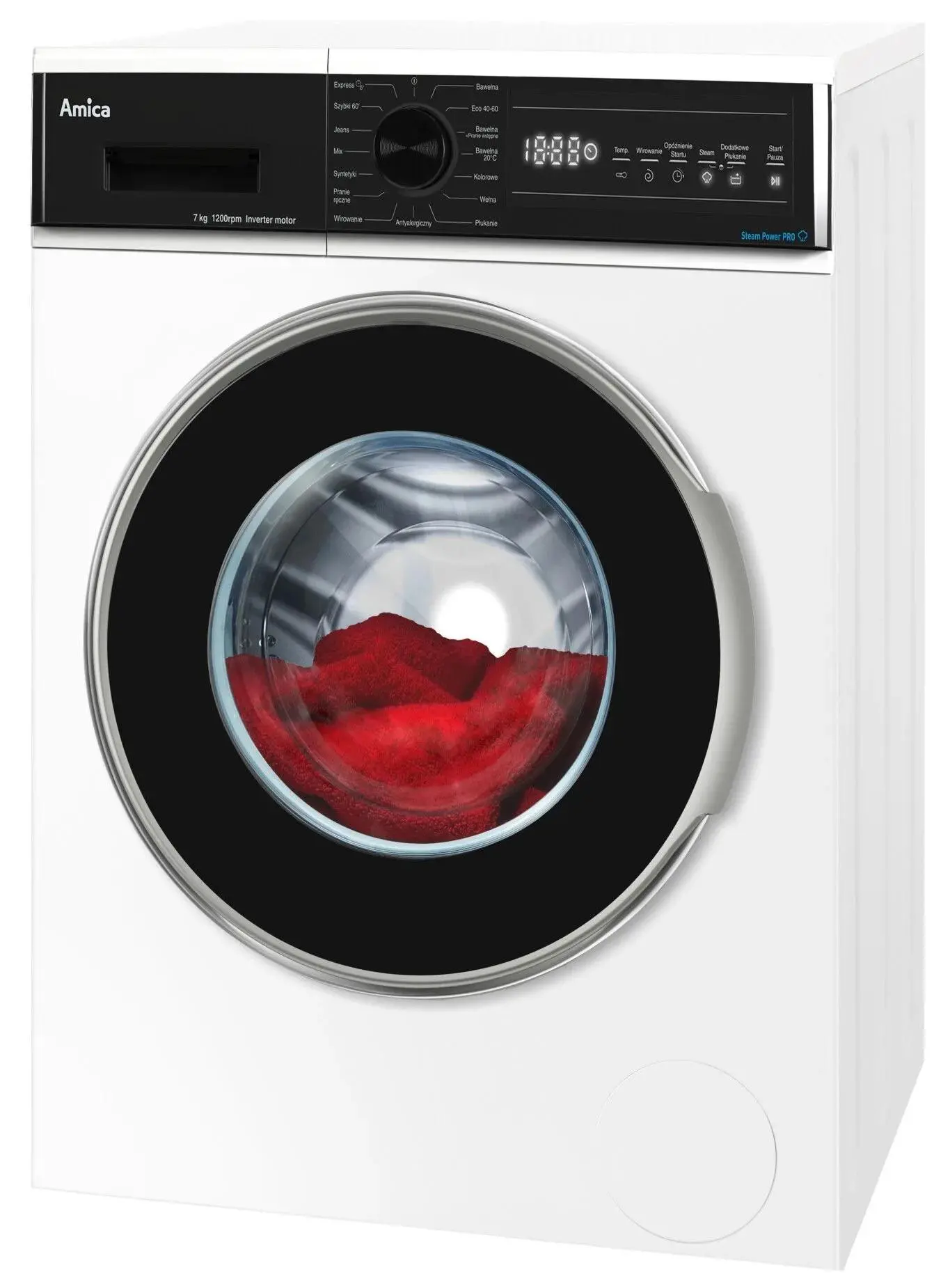 Pralka Amica WA3S712BLISEB Slim 7kg 1200obr/min