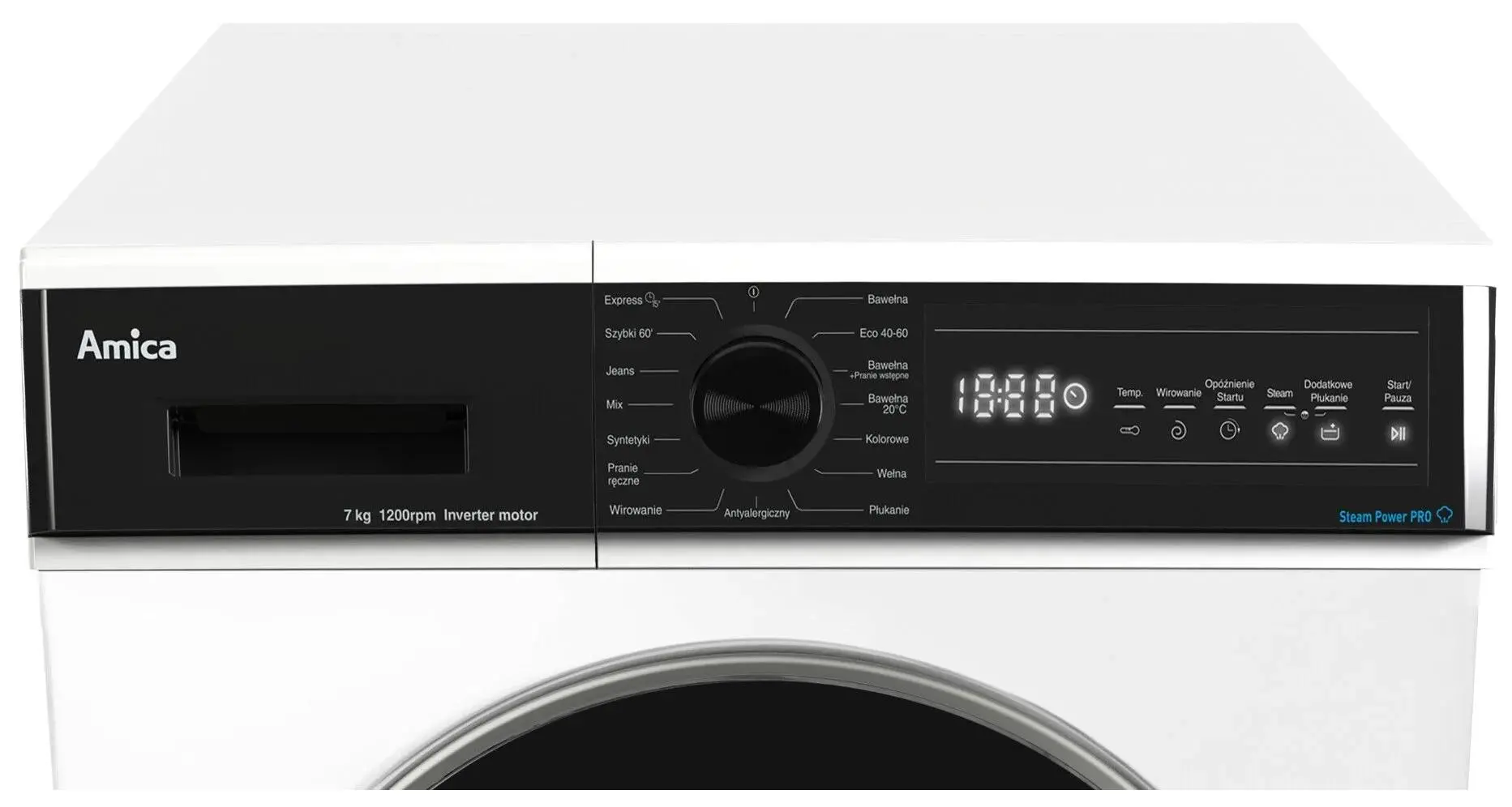 Pralka Amica WA3S712BLISEB Slim 7kg 1200obr/min