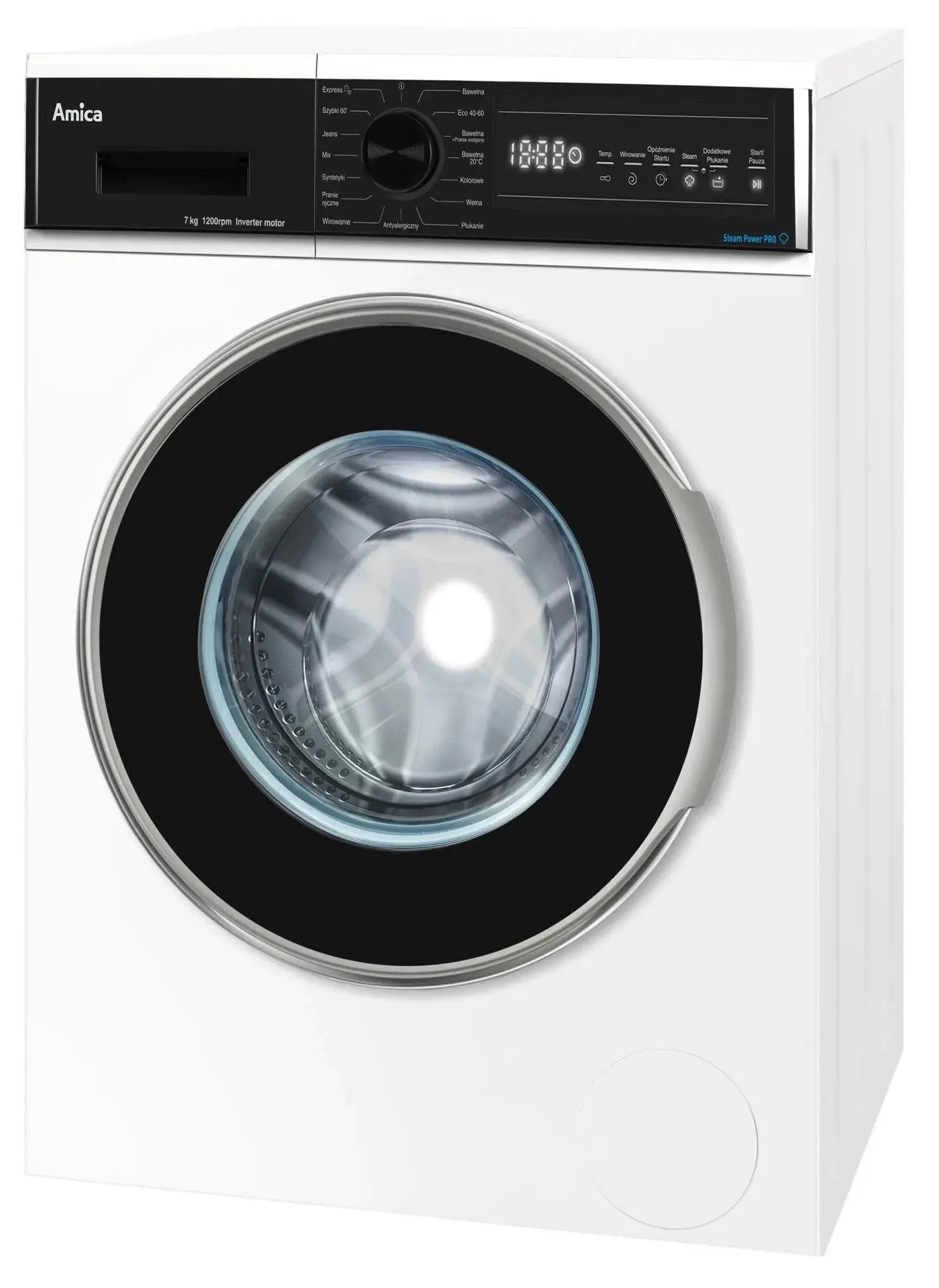 Pralka Amica WA3S712BLISEB Slim 7kg 1200obr/min