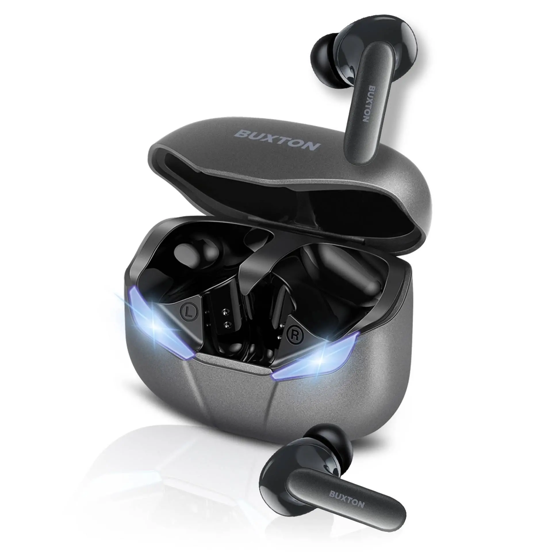 Słuchawki bezprzewodowe Buxton BTW 6600 Dokanałowe Bluetooth 5.0 Szary