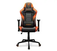 Cougar Armor Elite Gamingowy do 120kg Skóra ECO Czarno-pomarańczowy