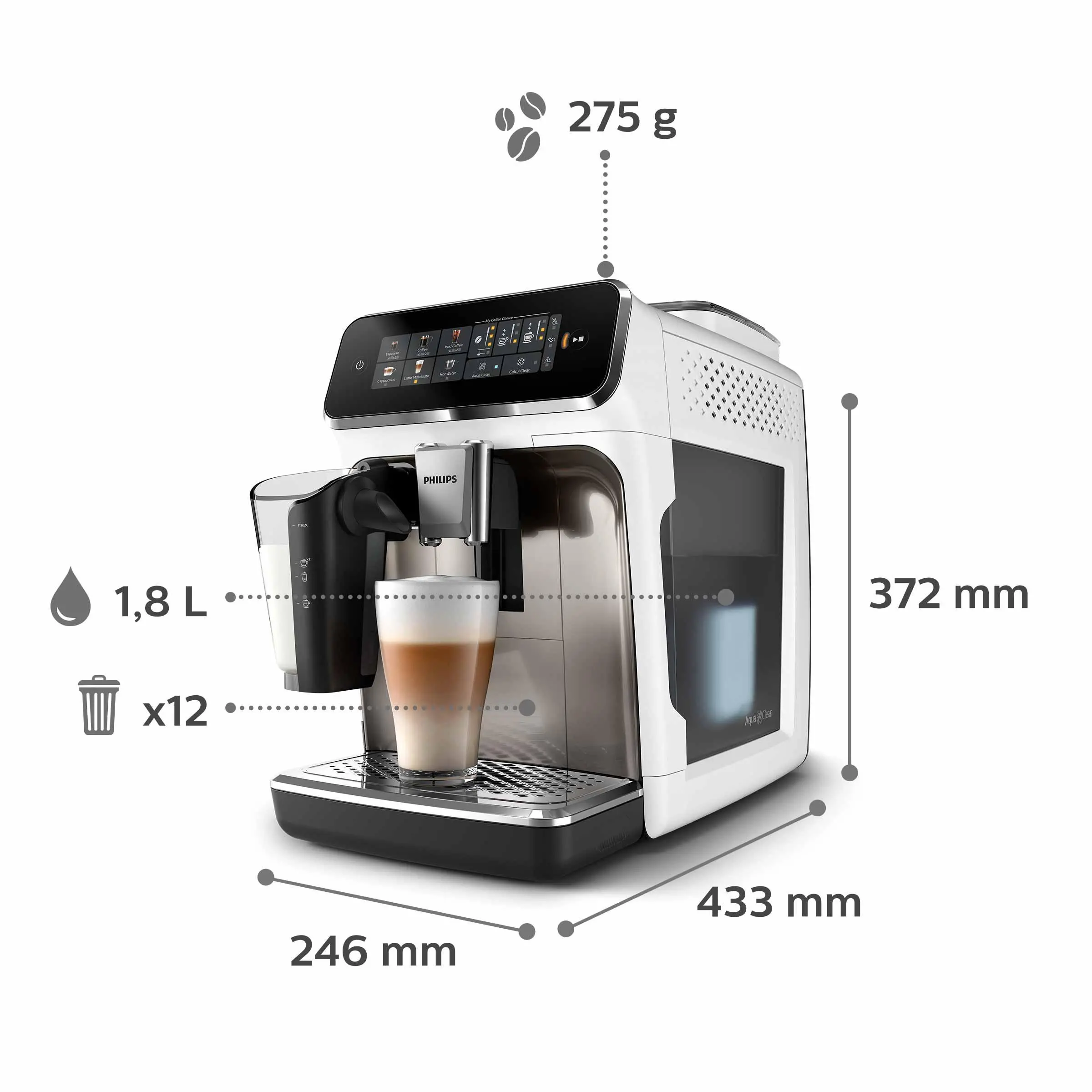 Ekspres Philips LatteGo EP3343/90 Kawa mrożona