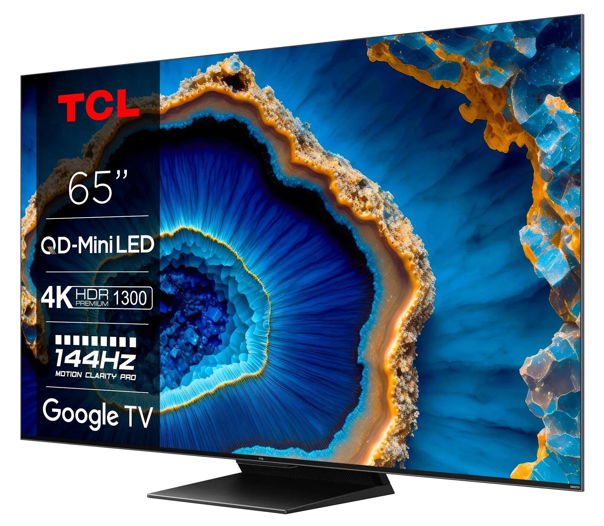 Telewizor TCL QD Mini-LED 65C805 65" QLED 4K 144Hz Google TV Dolby Vision IQ Dolby Atmos HDMI 2.1 DVB-T2