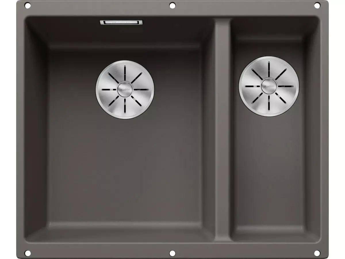 Zlewozmywak Blanco SUBLINE 340/160-U 527162 Komora z lewej strony Granitowy Szary