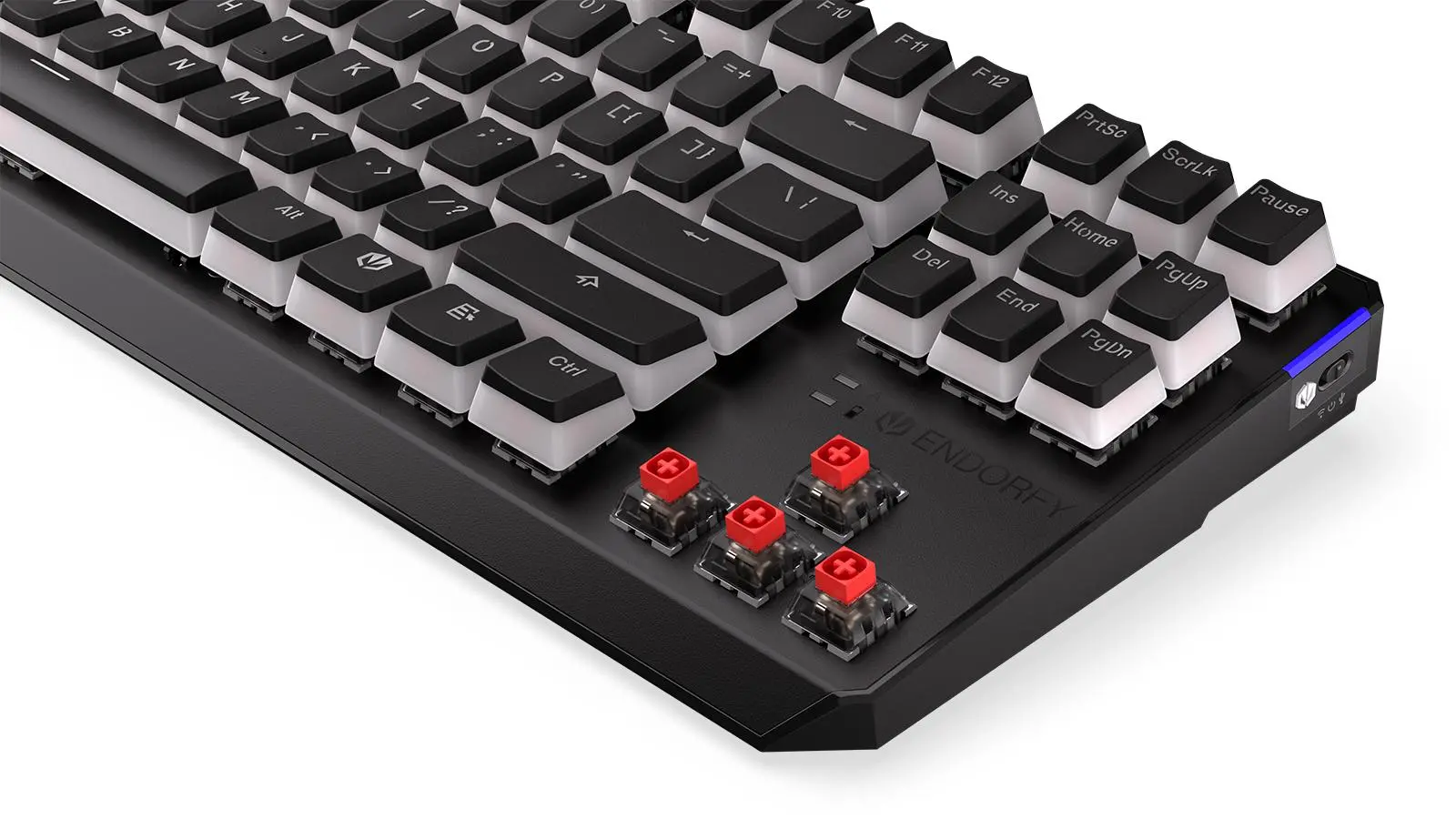 Klawiatura mechaniczna Endorfy Thock TKL Wireless Red Pudding Kailh Box Red Czarny