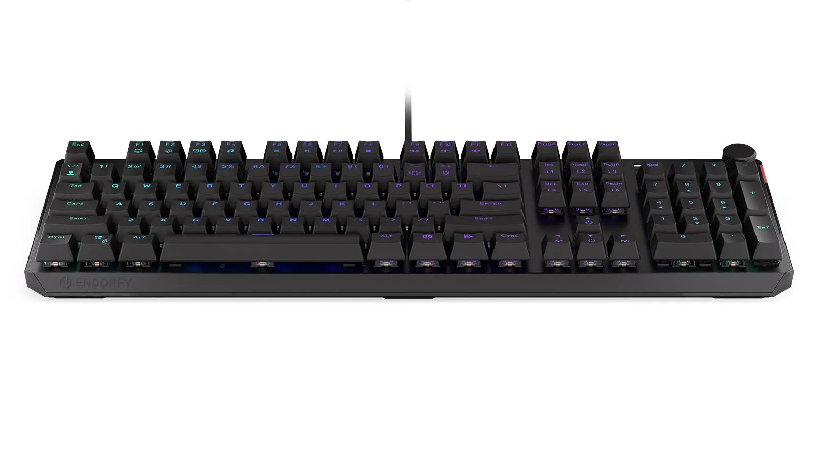 Klawiatura mechaniczna Endorfy Thock Brown Kailh Brown Czarny