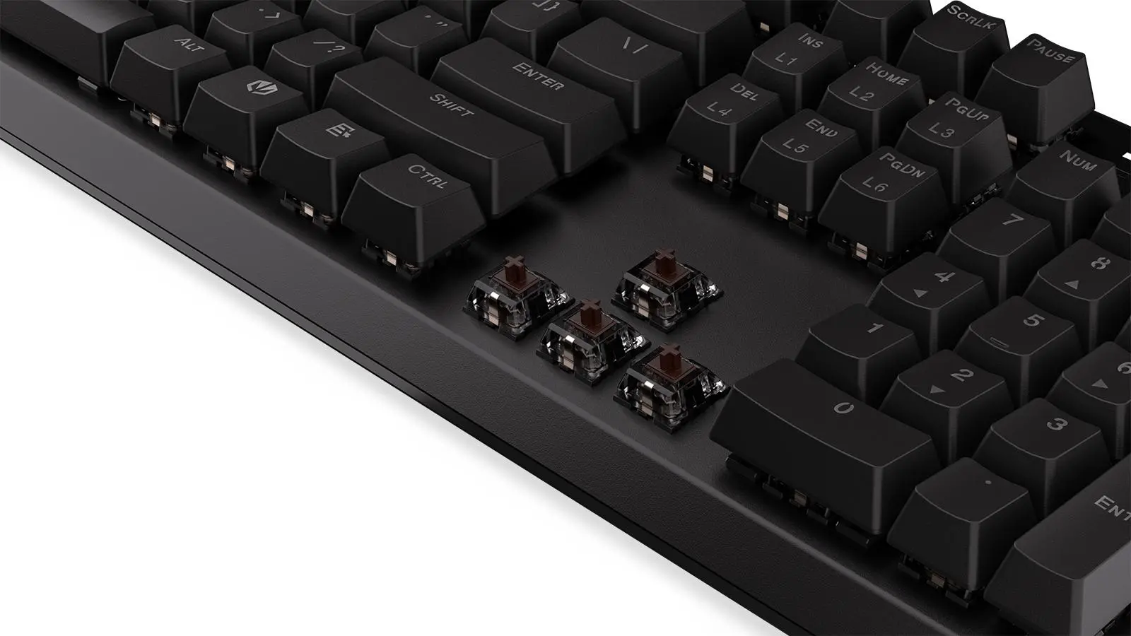 Klawiatura mechaniczna Endorfy Thock Brown Kailh Brown Czarny
