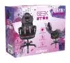 Fotel Konix Geek Star Gamingowy do 150kg Skóra ECO Czarno-różowy