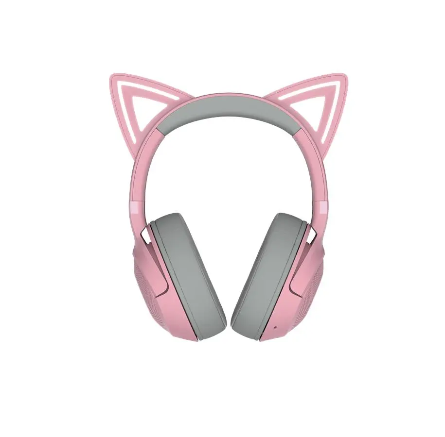 Słuchawki bezprzewodowe z mikrofonem Razer Kraken Kitty V2 BT Quartz Nauszne Różowy
