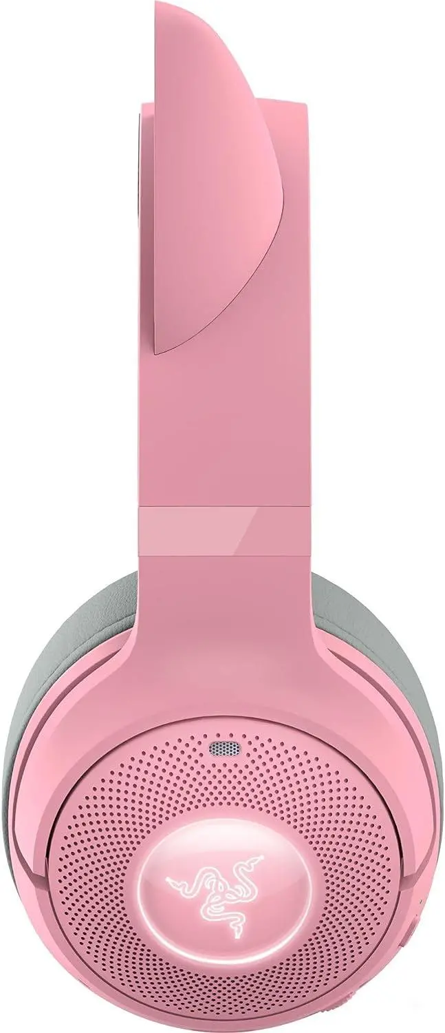 Słuchawki bezprzewodowe z mikrofonem Razer Kraken Kitty V2 BT Quartz Nauszne Różowy