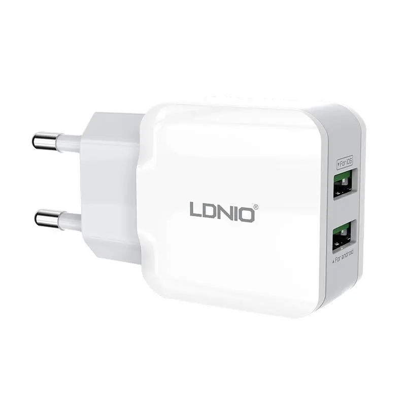 Ładowarka sieciowa Ldnio A2202 2x USB 12W Biały