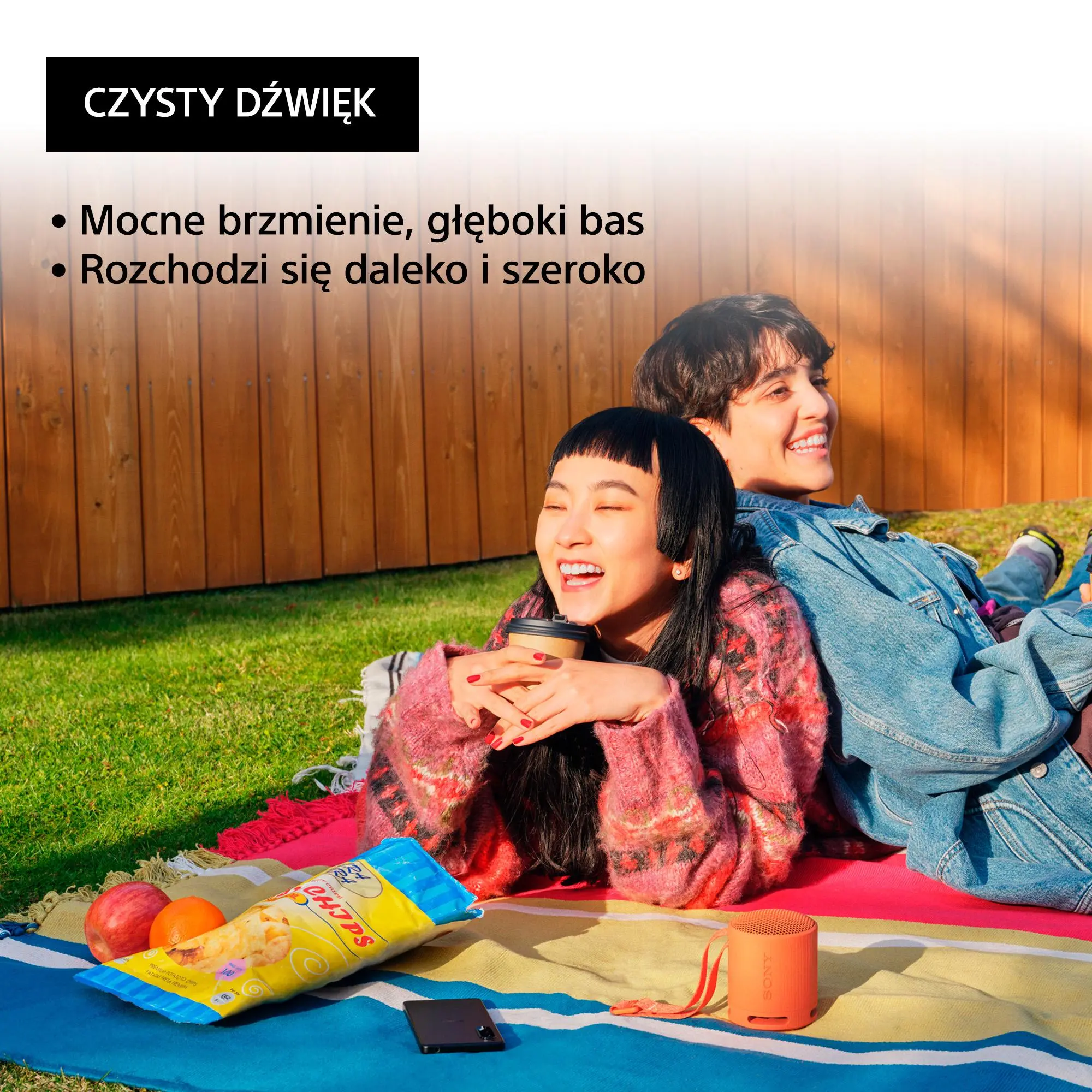 Głośnik Bluetooth Sony SRS-XB100 5W Pomarańczowy