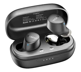 Słuchawki bezprzewodowe Tozo Agile Dots Dokanałowe Bluetooth 5.3 Czarny