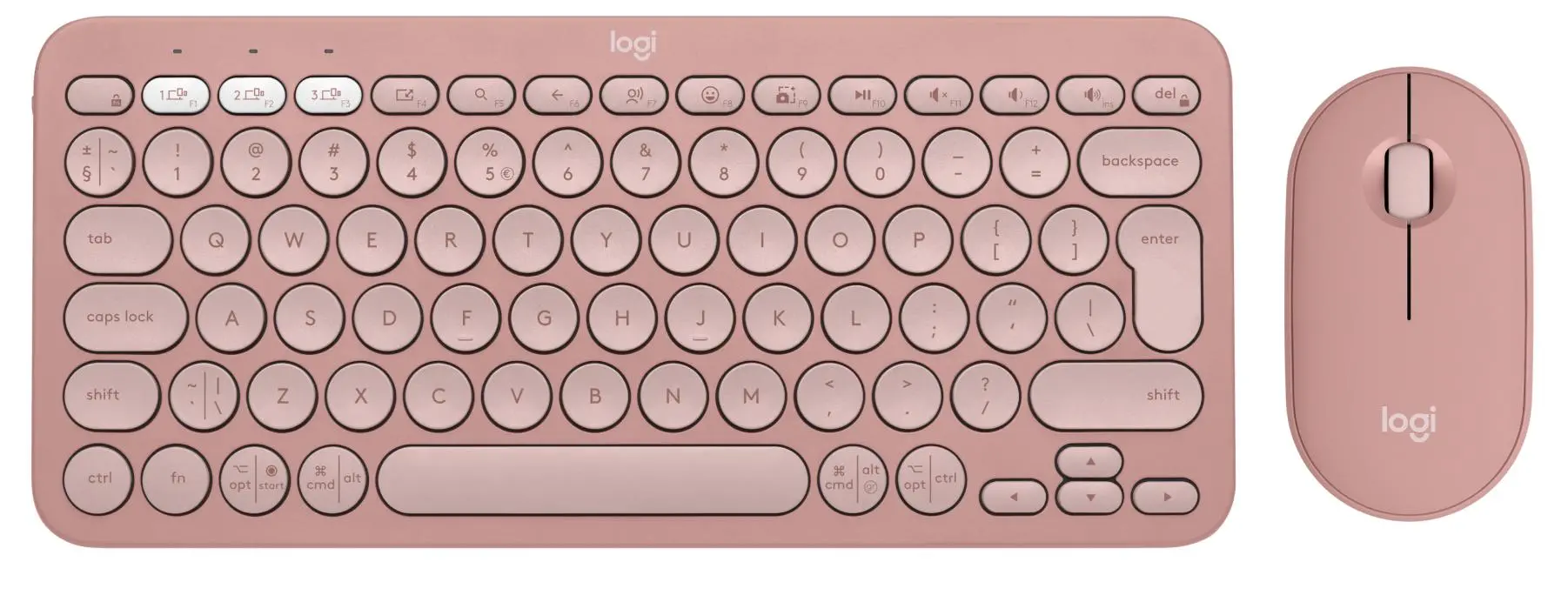 Zestaw Logitech Pebble 2 Combo Różowy