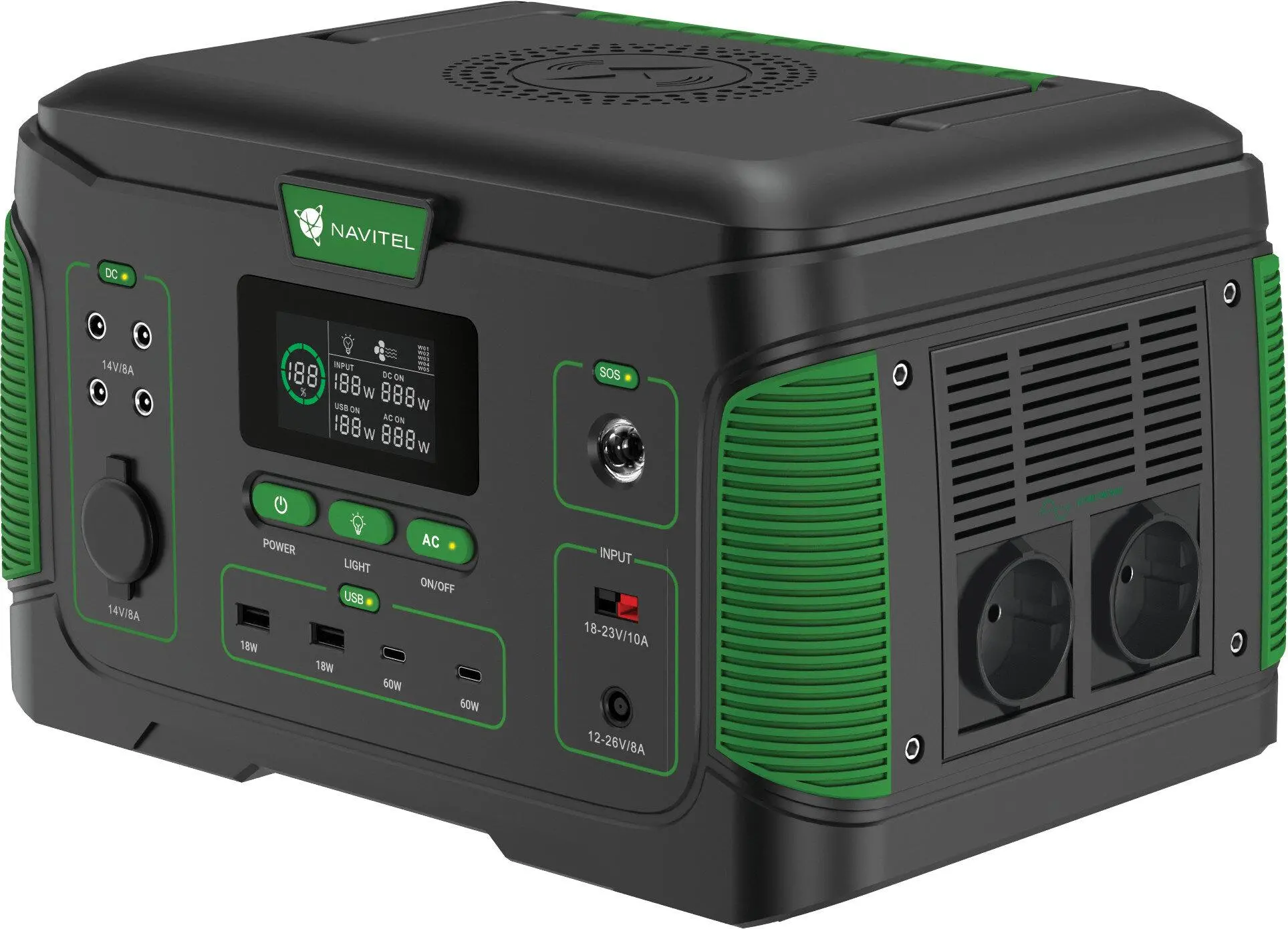 Stacja zasilania Navitel NS1000 808Wh