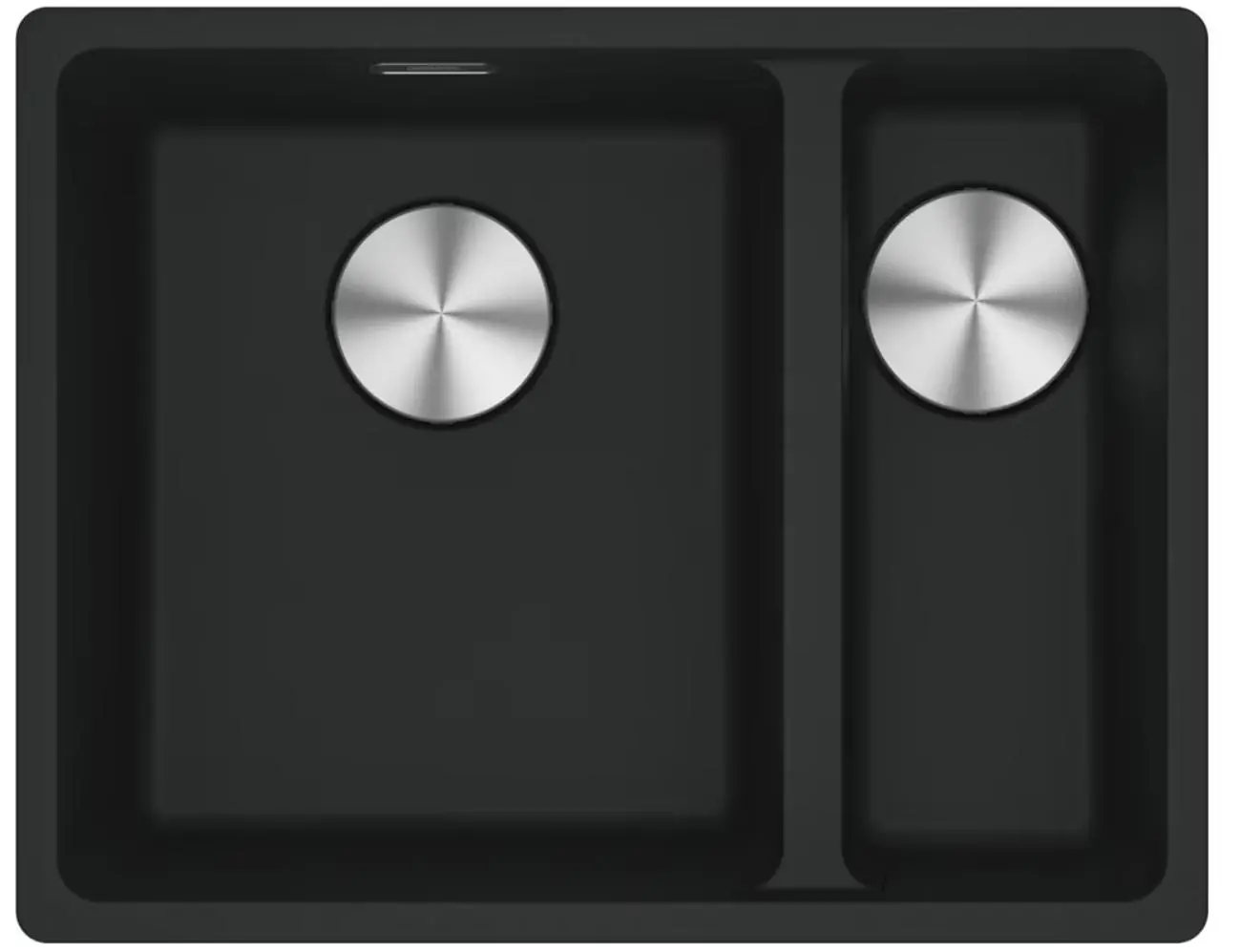 Zlewozmywak Franke Maris MRG 160-34-15 Komora z prawej strony Granitowy Czarny mat