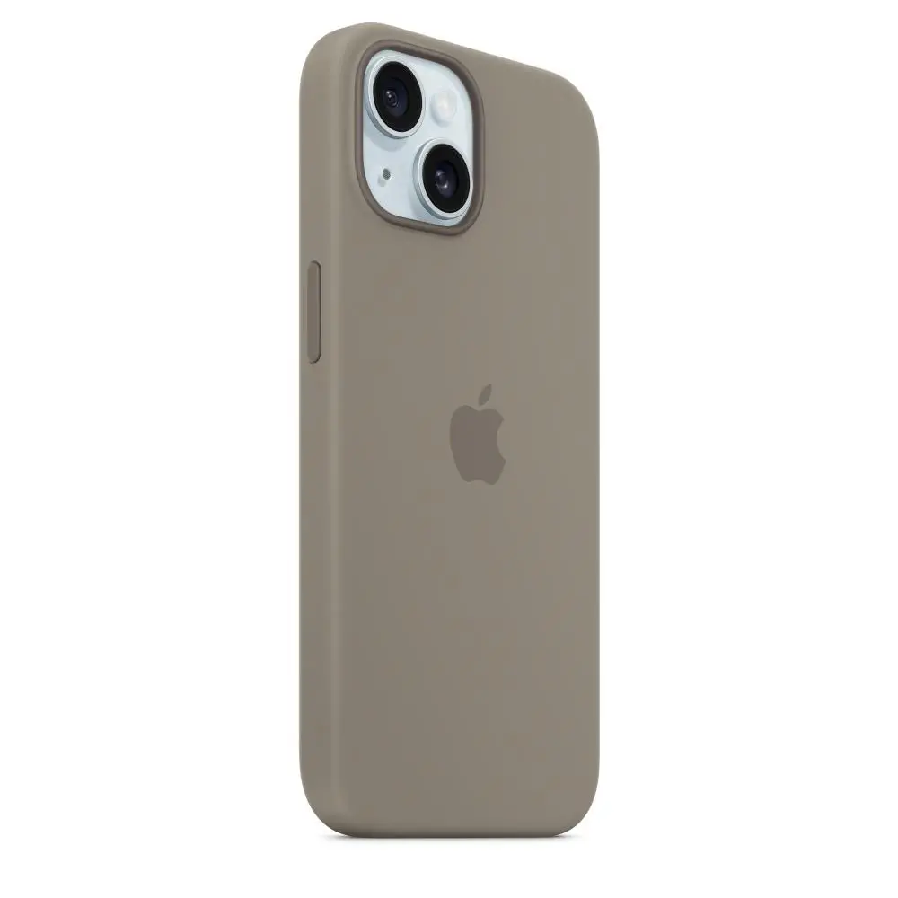 Etui Apple silikonowe z MagSafe do iPhone 15 Brązowy